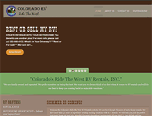 Tablet Screenshot of coloradorv.com